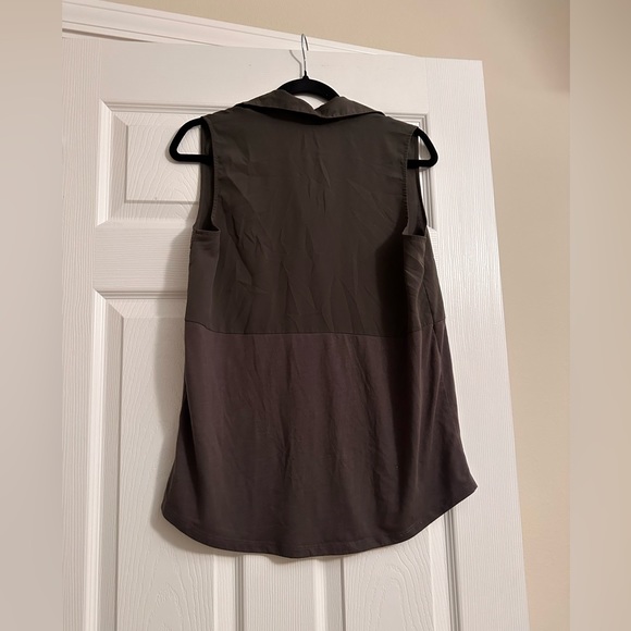 Joe Fresh Grey Tank Top With Collar Size M - Picture 3 of 3